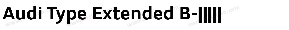 Audi Type Extended B字体转换